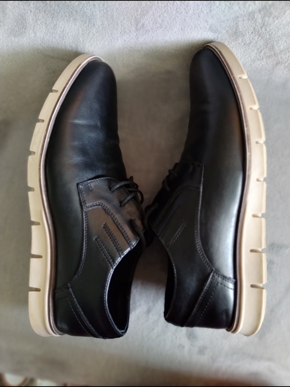 Jousen Milan Black Leather Oxford Dress Shoes Men’s 11 EU 45